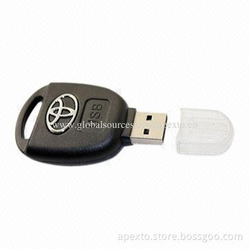 Key-shaped USB Flash Memory, Factory Price, OEM and ODM Orders Welcomed